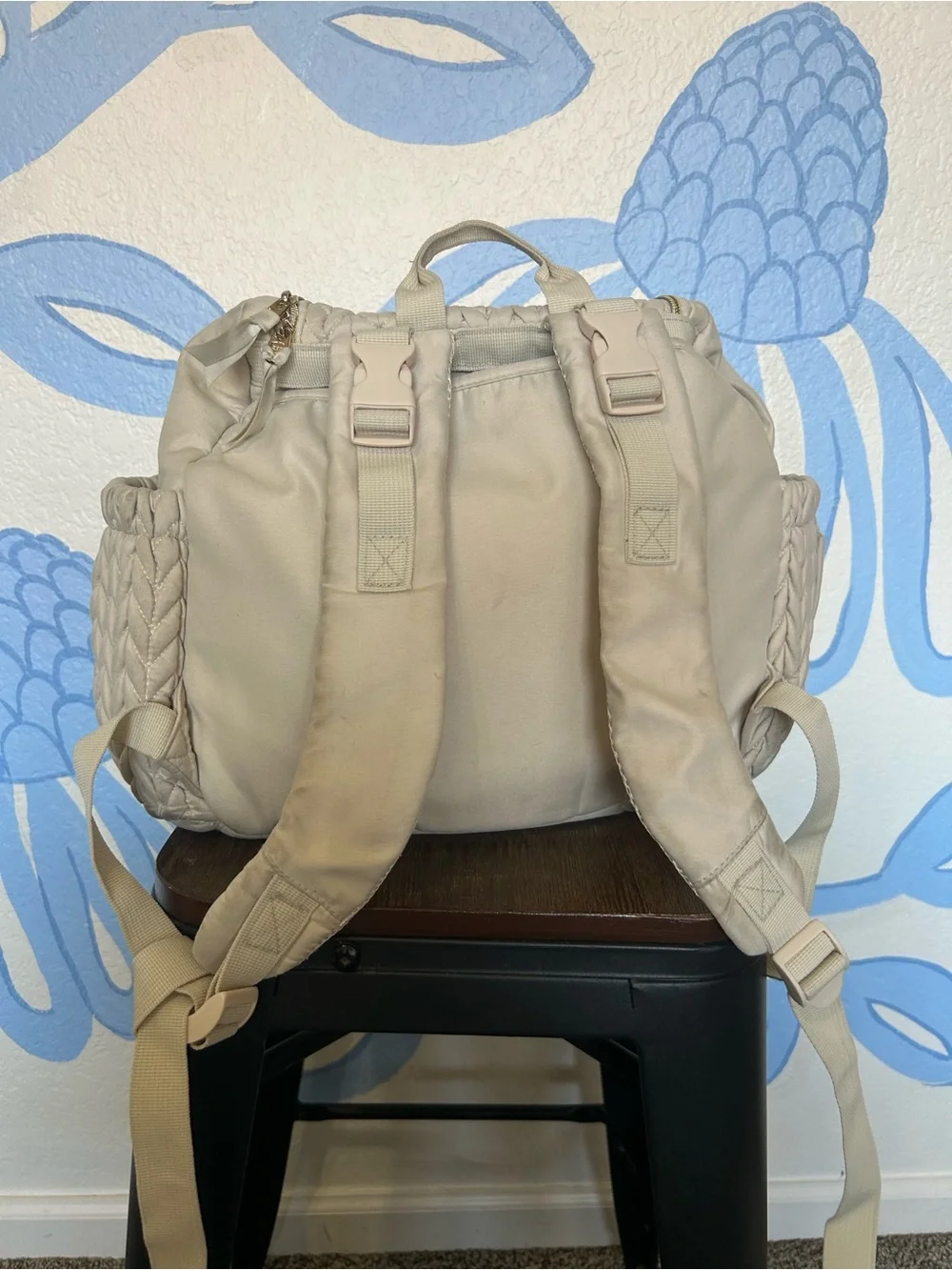 Mommore Quilted Cream Women’s Diaper Bag